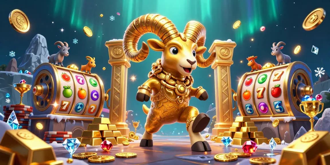Experience the thrill with aplicativo para baixar vídeo de música as the golden ram charges in a vibrant casino scene.