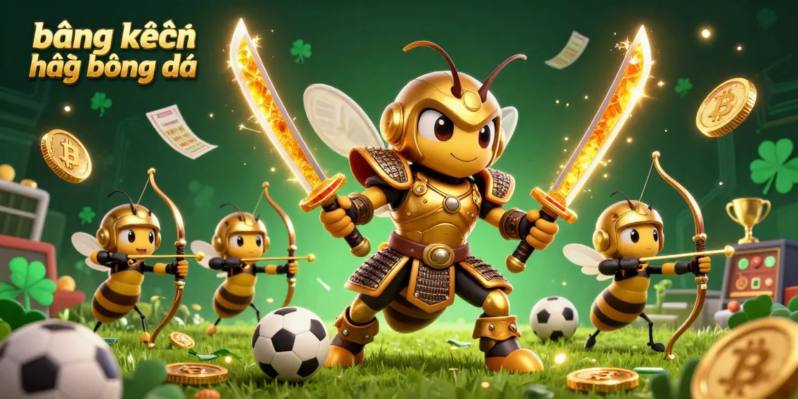 Engage with the exciting bảng xếp hạng bóng đá scene featuring vibrant sports betting elements and dynamic characters.