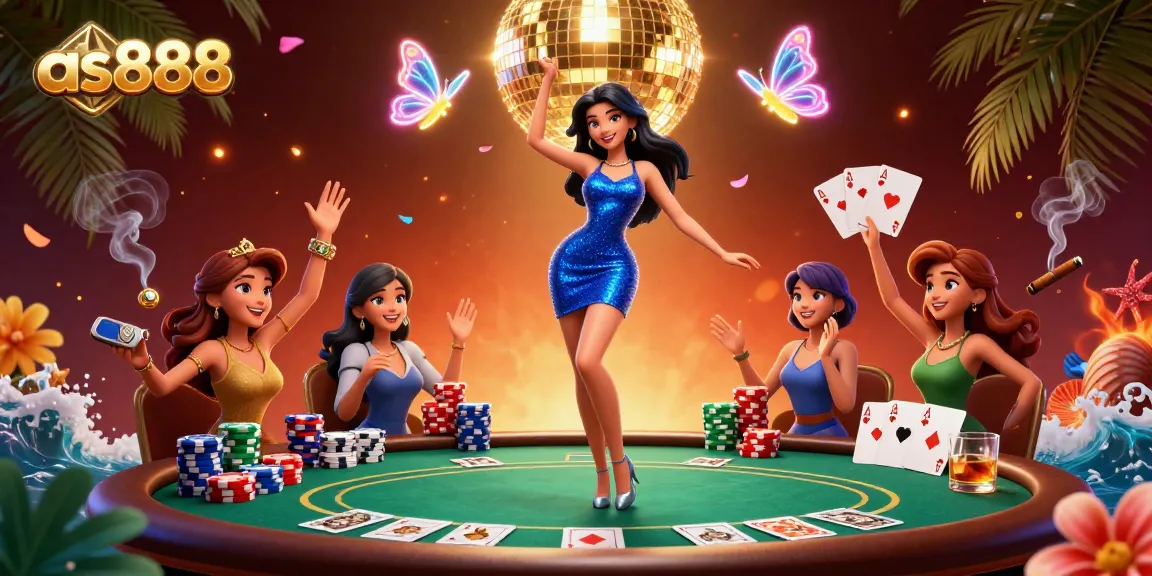 Experience thrilling gaming at as888 with vibrant casino elements and lively atmosphere.
