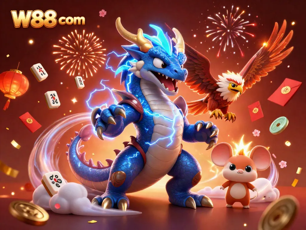 Experience the exhilarating world of W88 com with vivid characters and stunning casino elements.