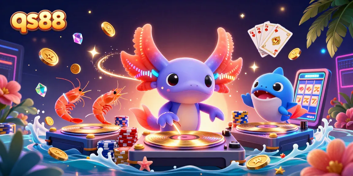 Spin the reels and win big with qs88 in an exciting casino-themed underwater scene!