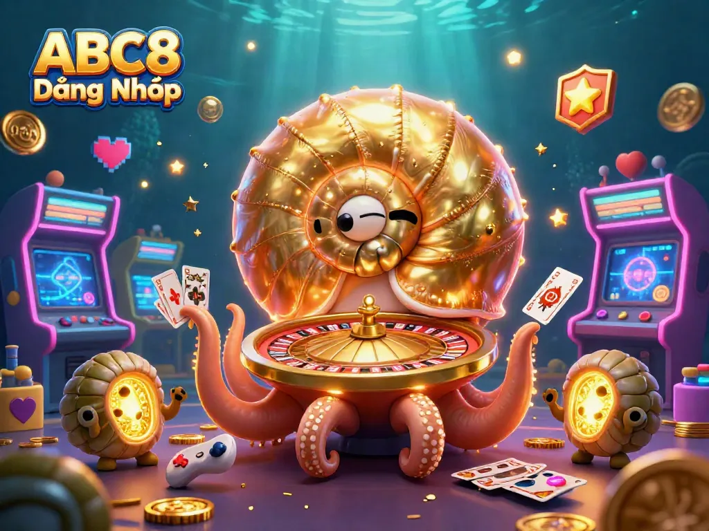 Engage with exciting gaming experiences featuring ABC8 Đăng Nhập in a vibrant casino themed scene.