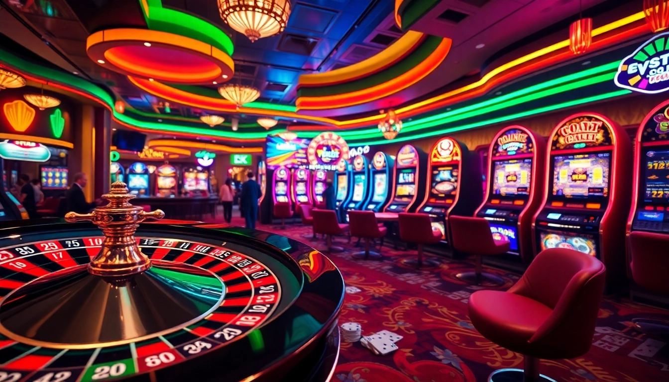 Erleben Sie den neuen casino bonus ohne einzahlung neu in einer farbenfrohen Casino-Umgebung mit aufregenden Casino-Elementen.