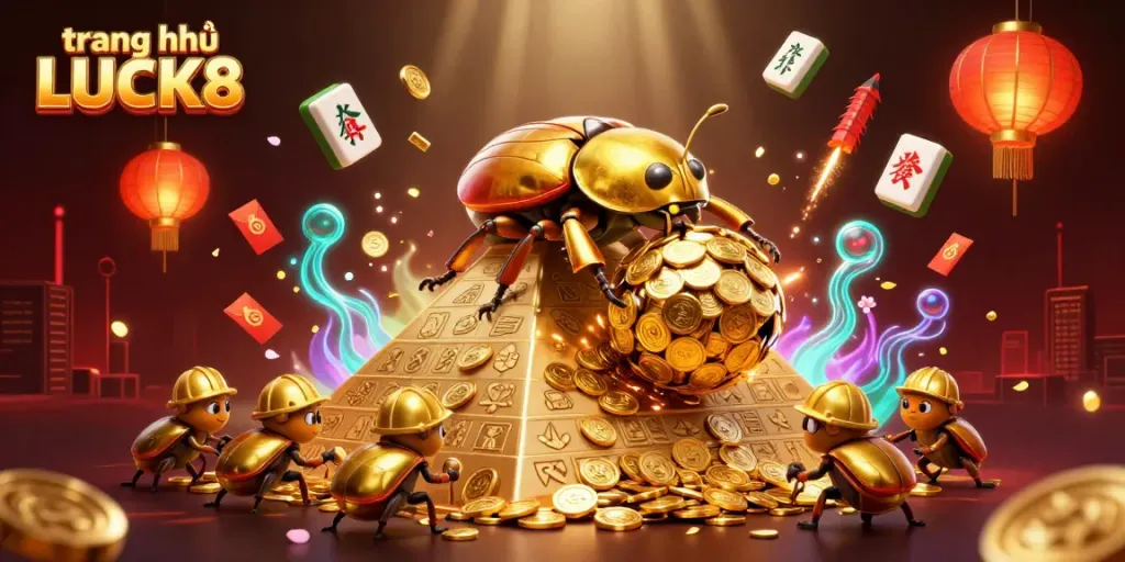 Immerse in the thrilling world of trang chủ LUCK8 with vibrant gaming elements and dynamic characters.
