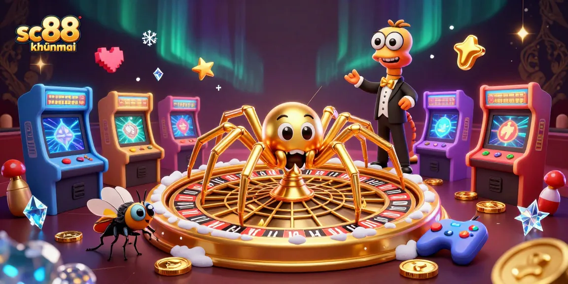 Experience sc88 khuyenmai with a vibrant casino scene filled with fun characters and gaming elements.