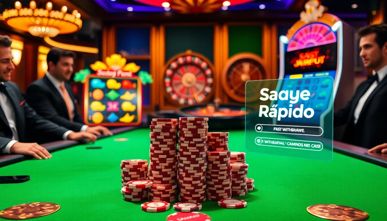 Experimente como fazer saque rápido no cassino com pôquer empolgante e máquinas caça-níqueis em um cassino de luxo.