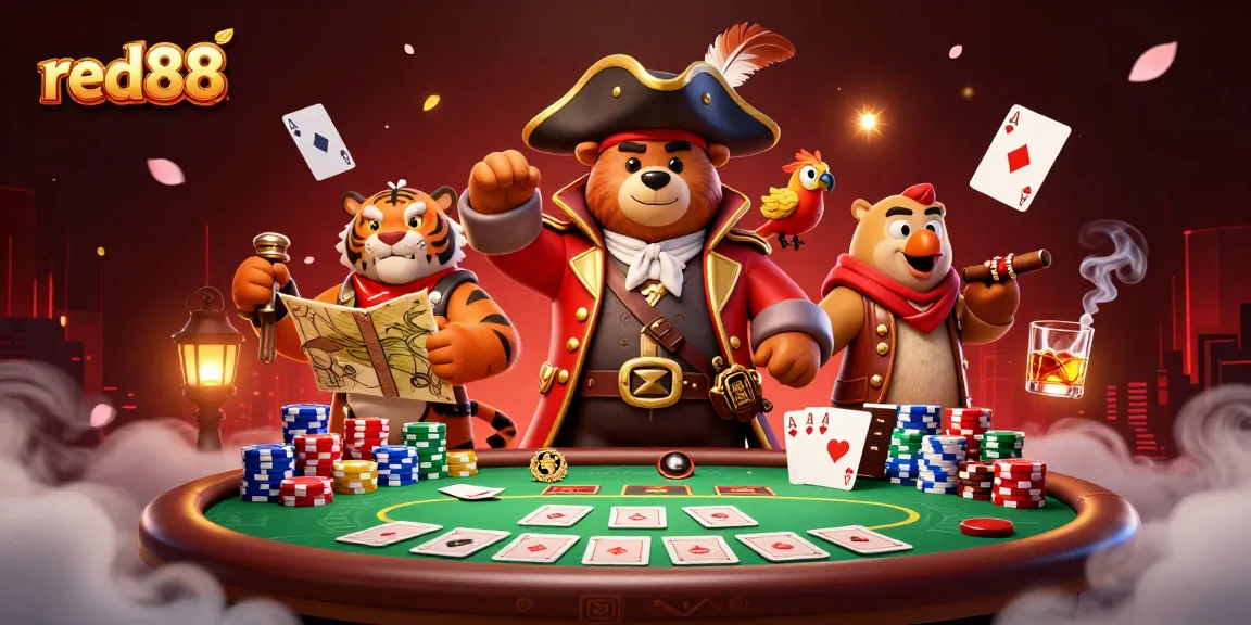 Play the exciting games at red88 with our unique pirate-themed casino adventure!
